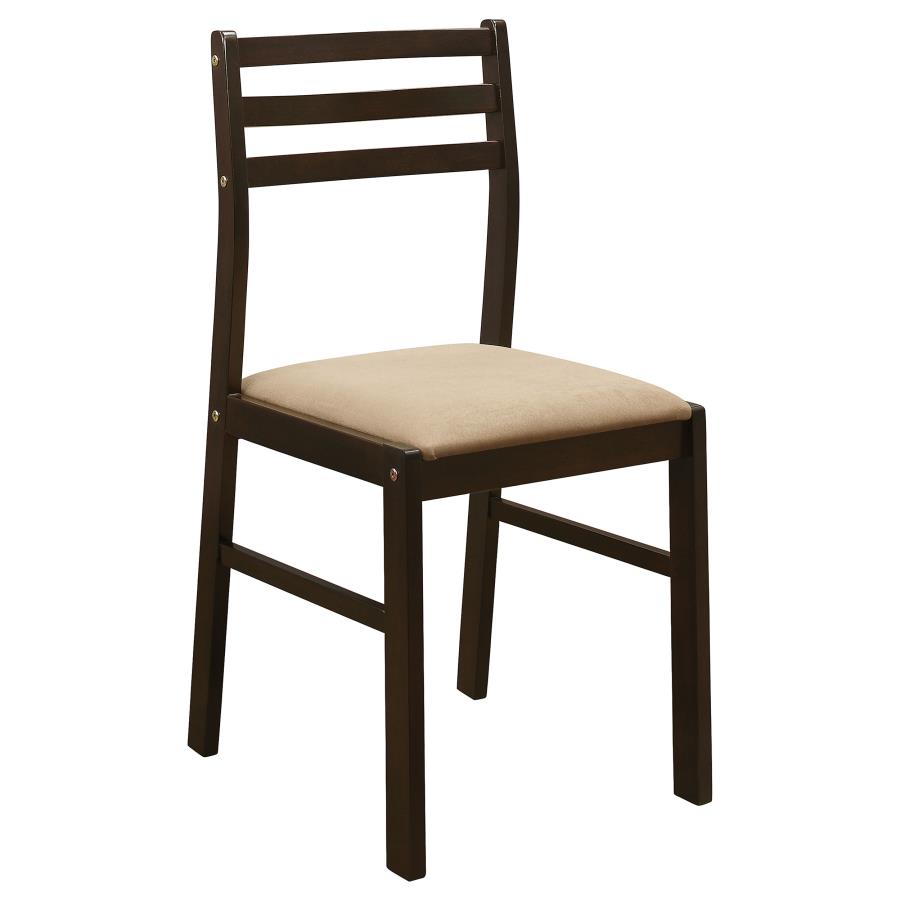 Bucknell 3-piece Round Drop Leaf Dining Table Set Cappuccino-zoom-7