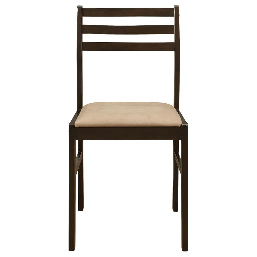 Bucknell 3-piece Round Drop Leaf Dining Table Set Cappuccino-8