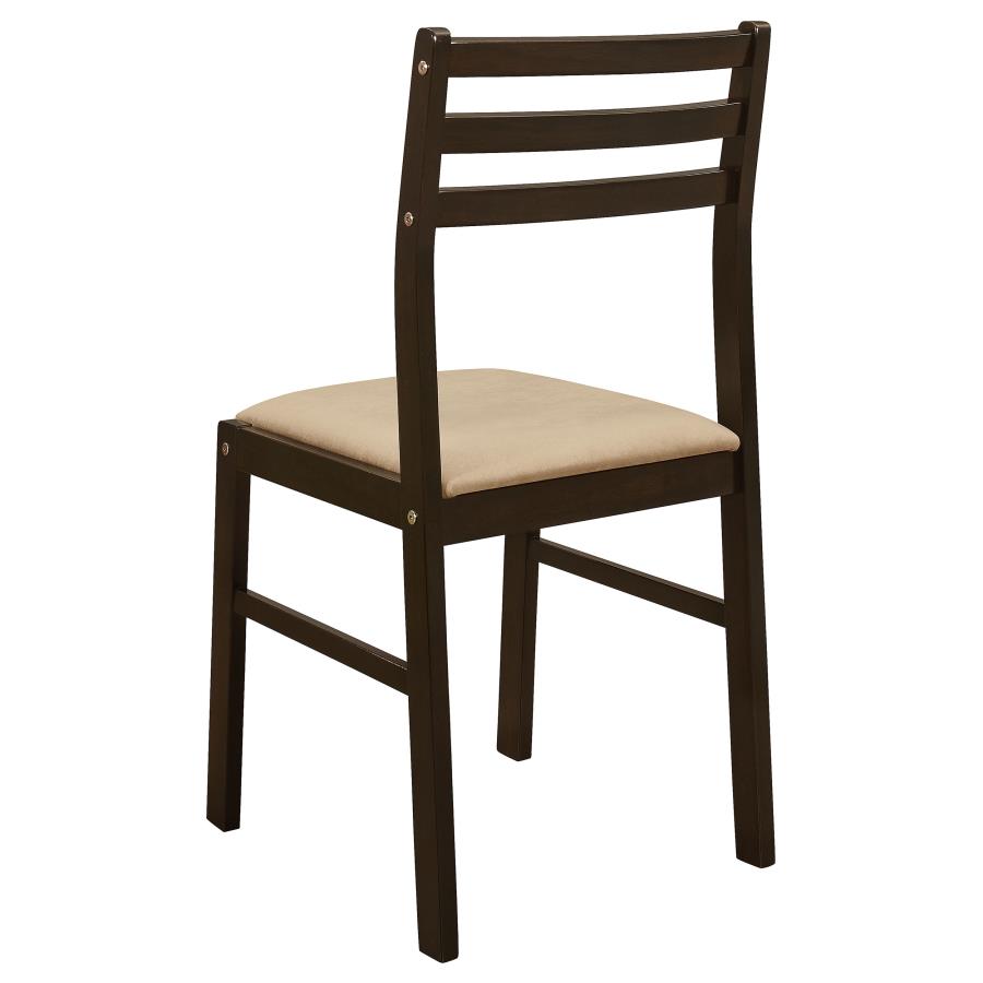 Bucknell 3-piece Round Drop Leaf Dining Table Set Cappuccino-9