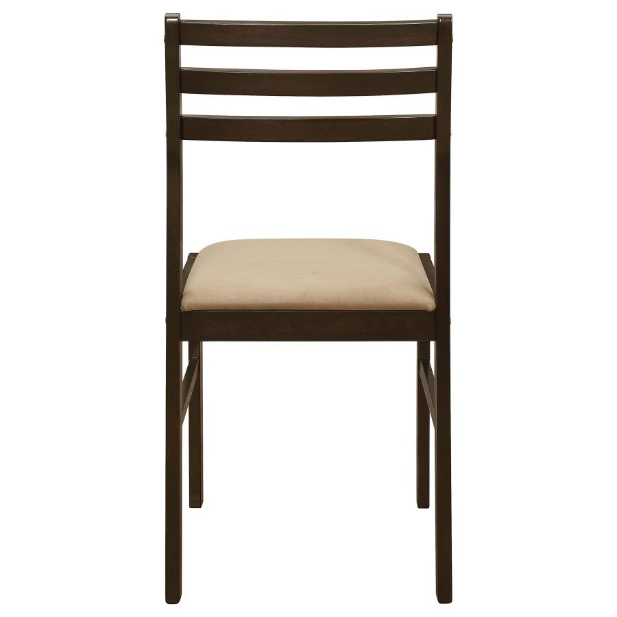 Bucknell 3-piece Round Drop Leaf Dining Table Set Cappuccino-zoom-10