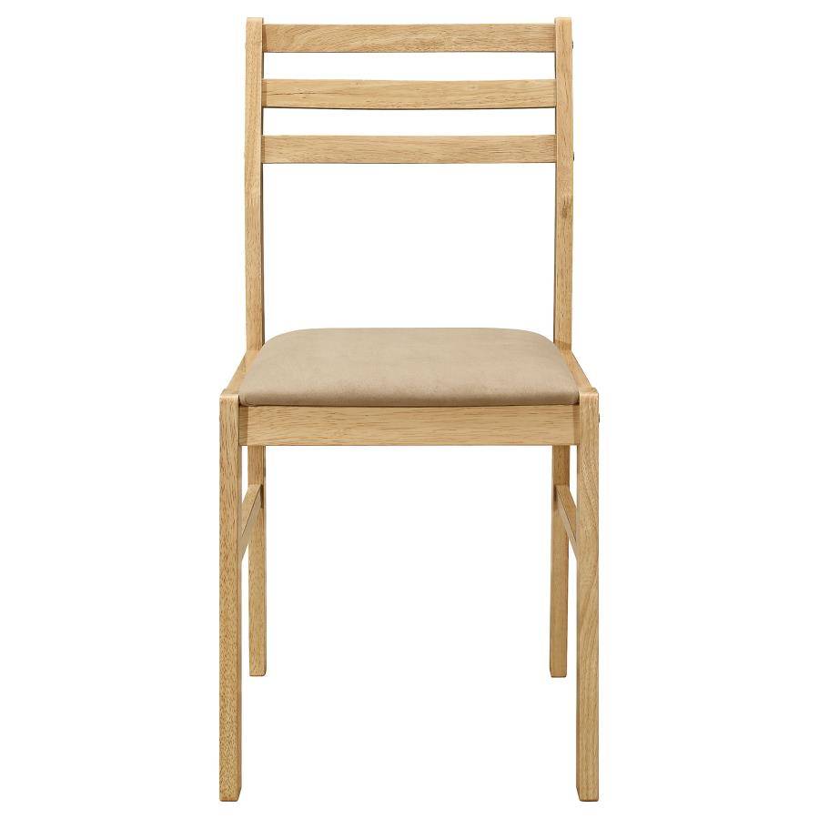 Bucknell 3-piece Round Drop Leaf Dining Table Set Natural-9
