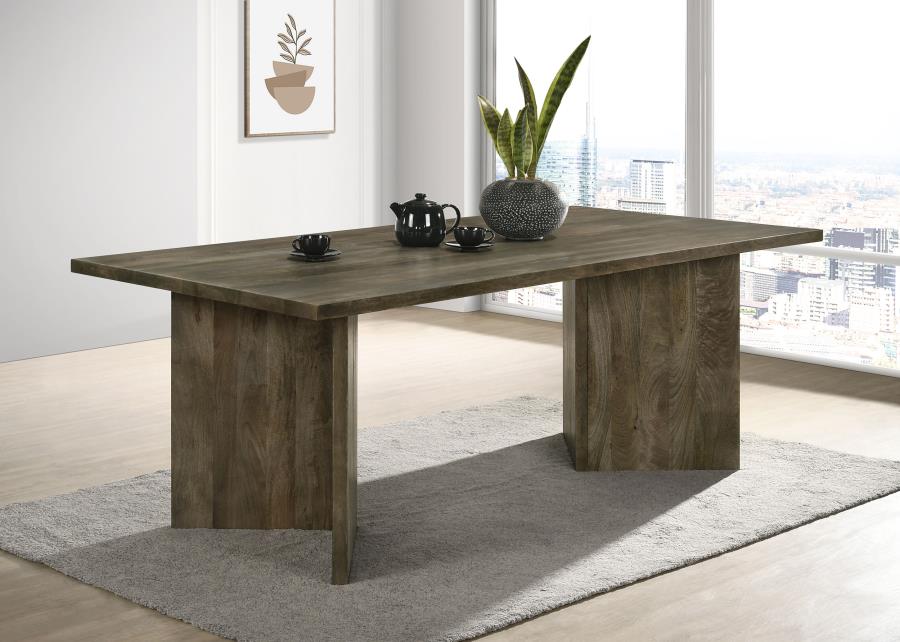 Tyler 80-inch Solid Wood Dining Table Mango Brown-zoom-2