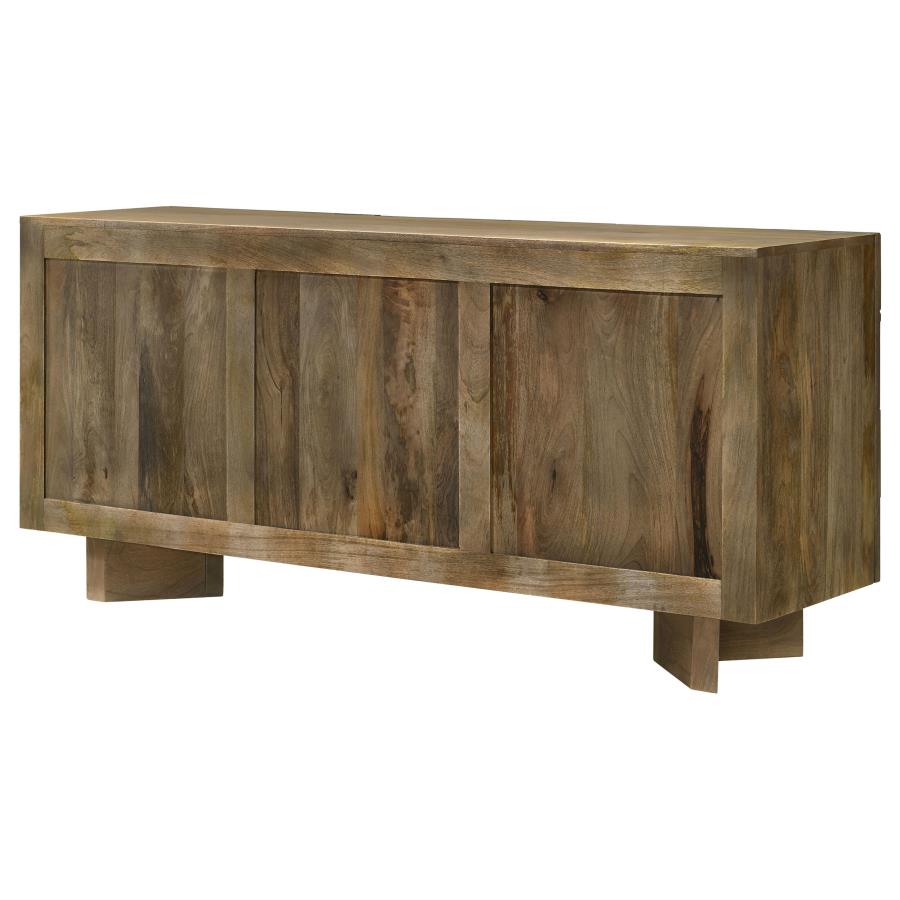 Tyler 3-door Solid Wood Sideboard Buffet Cabinet Mango Brown-zoom-10