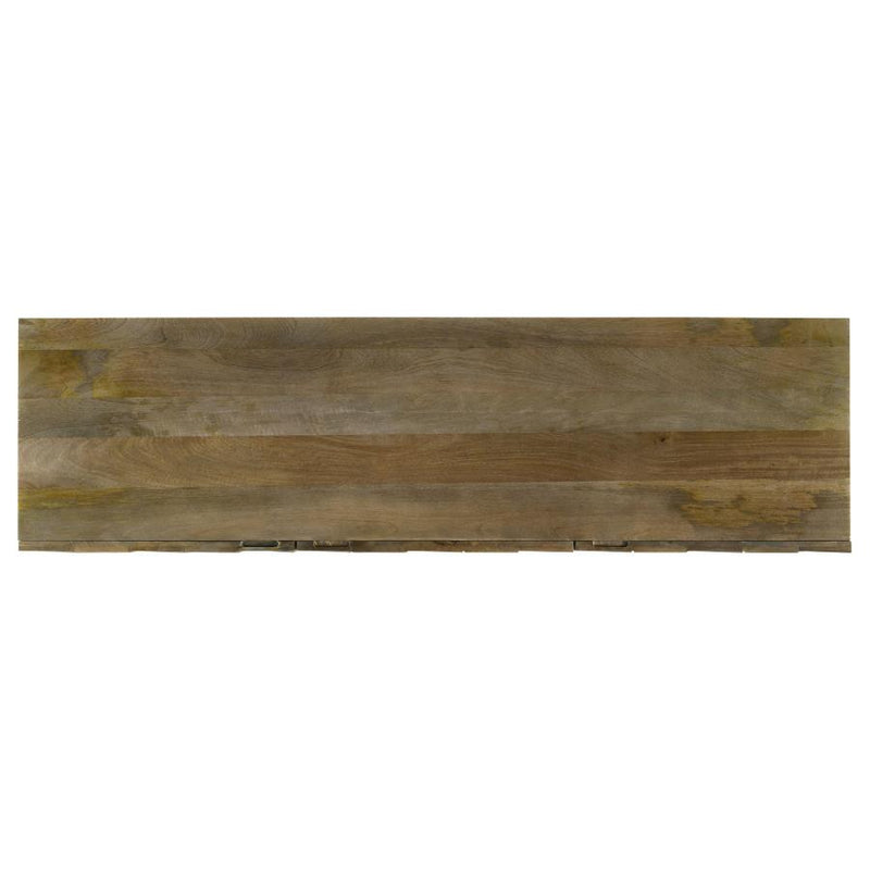 Tyler 3-door Solid Wood Sideboard Buffet Cabinet Mango Brown-zoom-