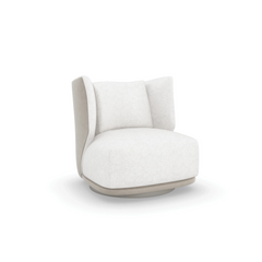 Caracole Seville Swivel Chair – side view – Lusso Furniture Miami