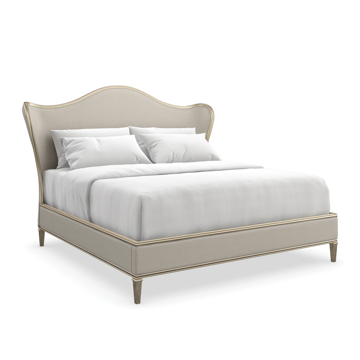 Caracole Bedtime Beauty Bed – side view – Lusso Furniture Miami