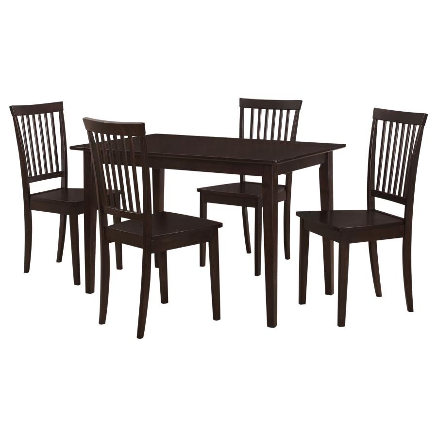 Gomez 5-piece Rectangular Dining Table Set Cappuccino-zoom-2