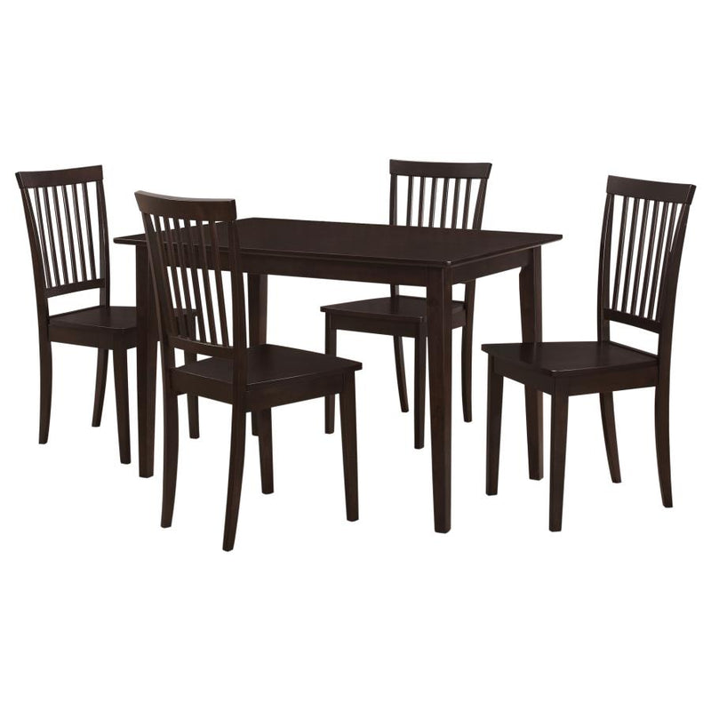Gomez 5-piece Rectangular Dining Table Set Cappuccino-zoom-