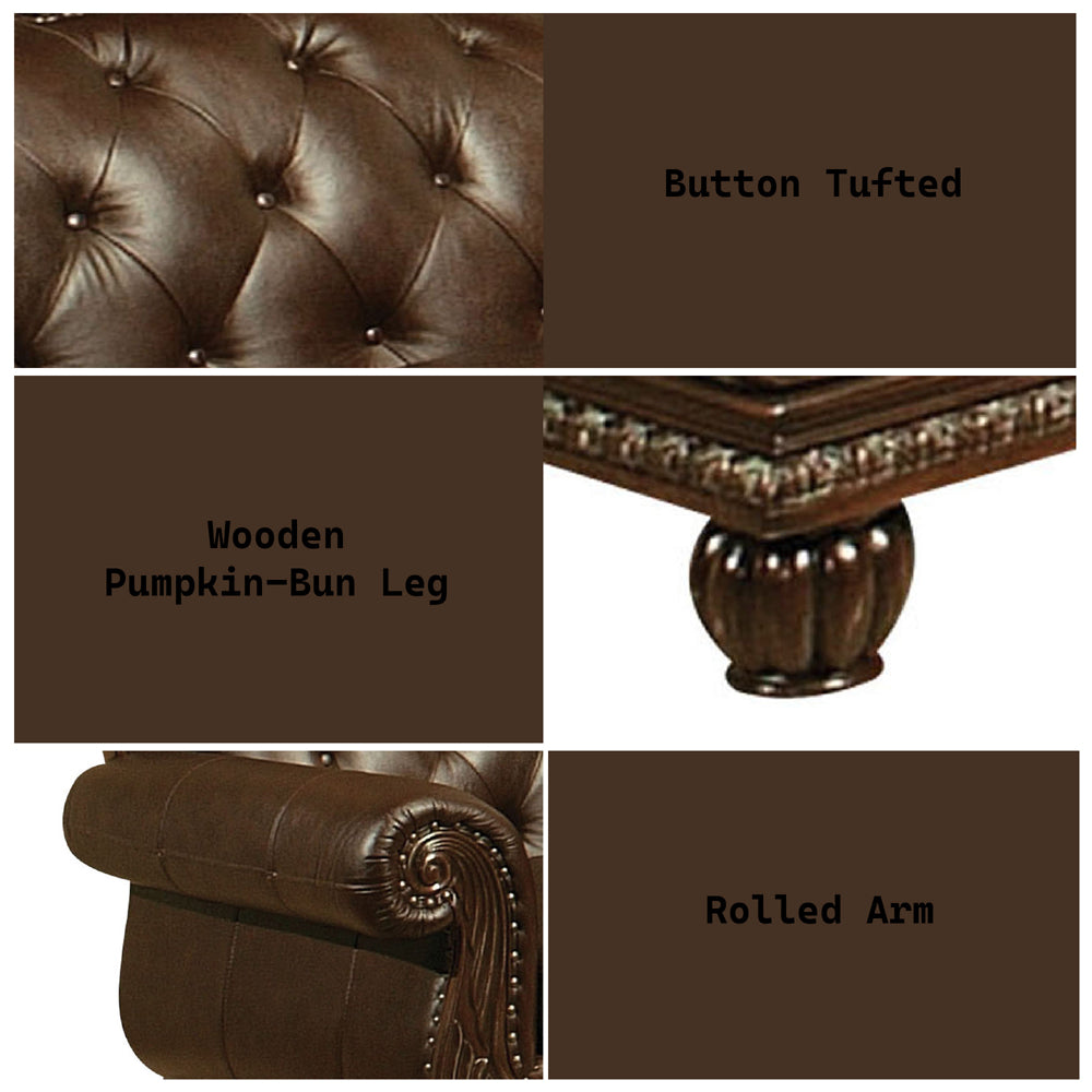 ACME Anondale Loveseat – detail – Lusso Furniture Miami