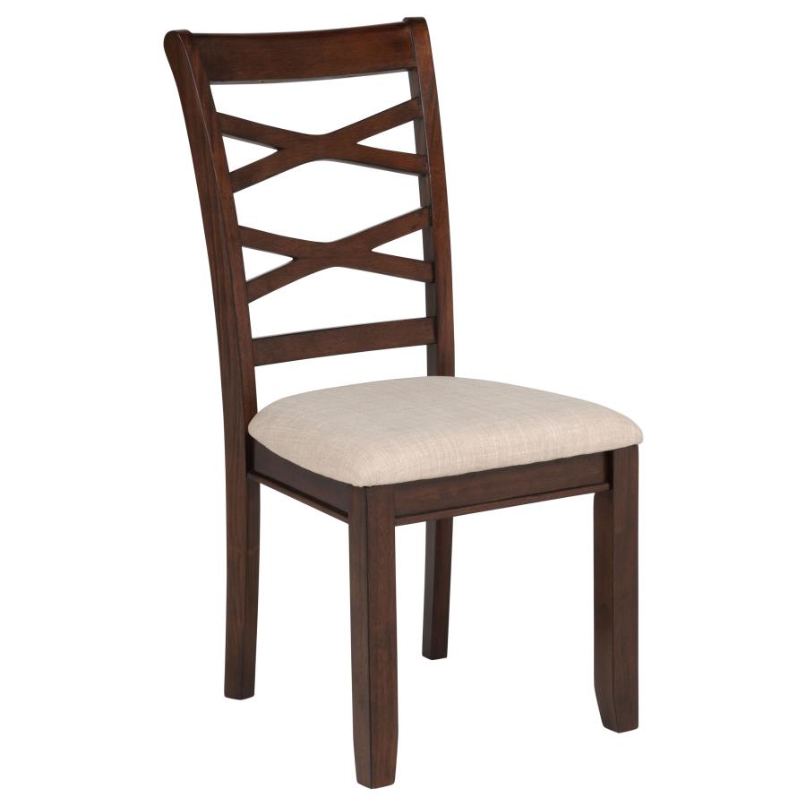 Barton 5-piece Round Wood Dining Table Set Dark Brown-zoom-9