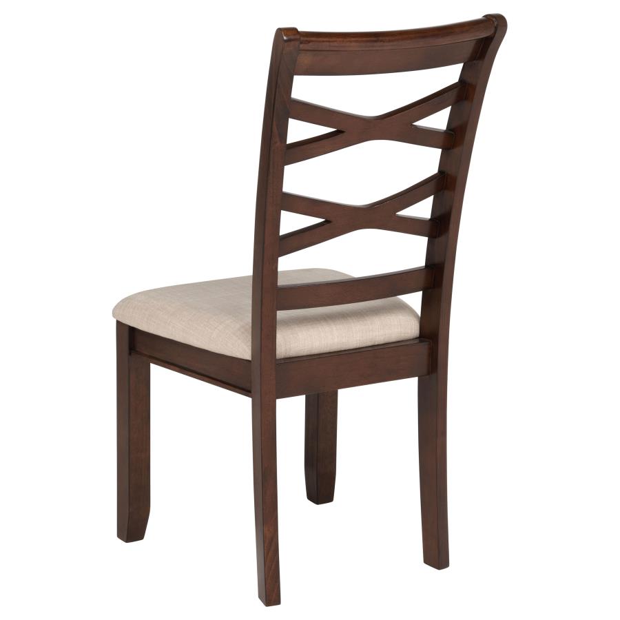 Barton 5-piece Round Wood Dining Table Set Dark Brown-zoom-11