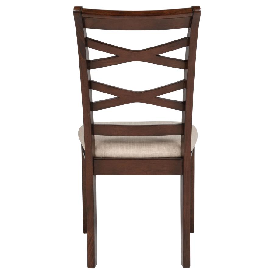 Barton 5-piece Round Wood Dining Table Set Dark Brown-zoom-12