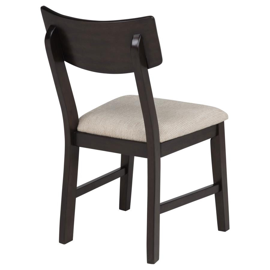 Catley 5-piece Round Drop Leaf Dining Table Set Dark Coffee-zoom-13