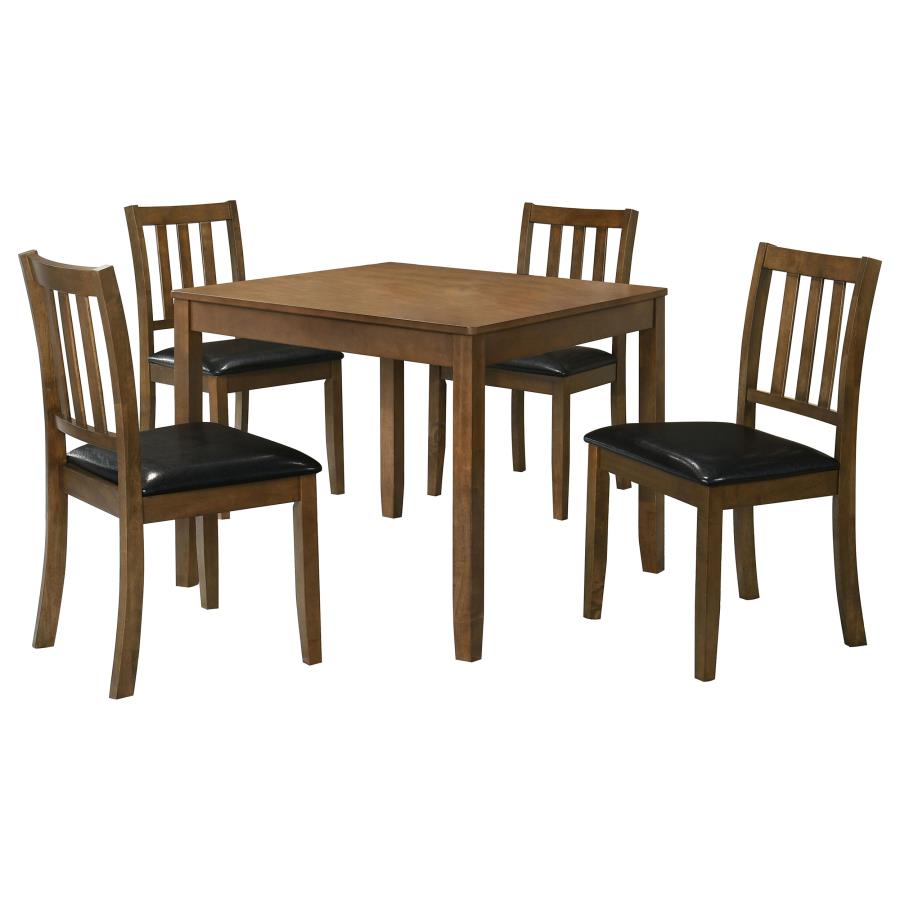 Parkwood 5-piece Square Dining Table Set Honey Brown-zoom-2