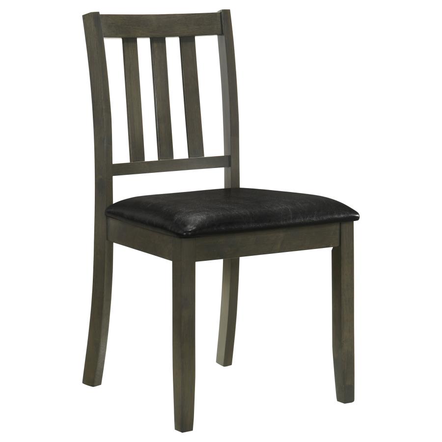 Parkwood 5-piece Square Dining Table Set Charcoal-7