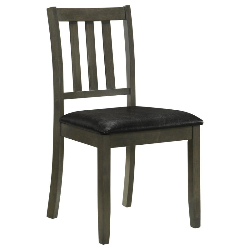 Parkwood 5-piece Square Dining Table Set Charcoal-zoom-