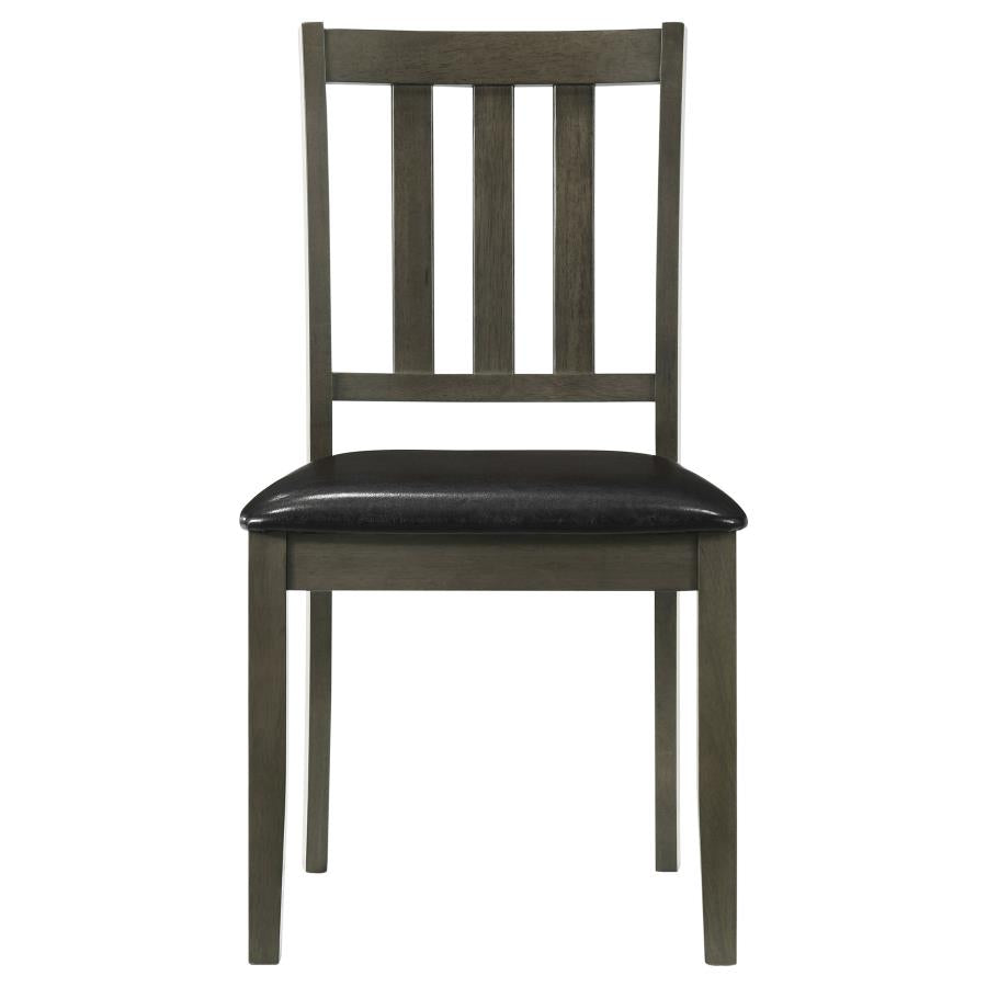 Parkwood 5-piece Square Dining Table Set Charcoal-8