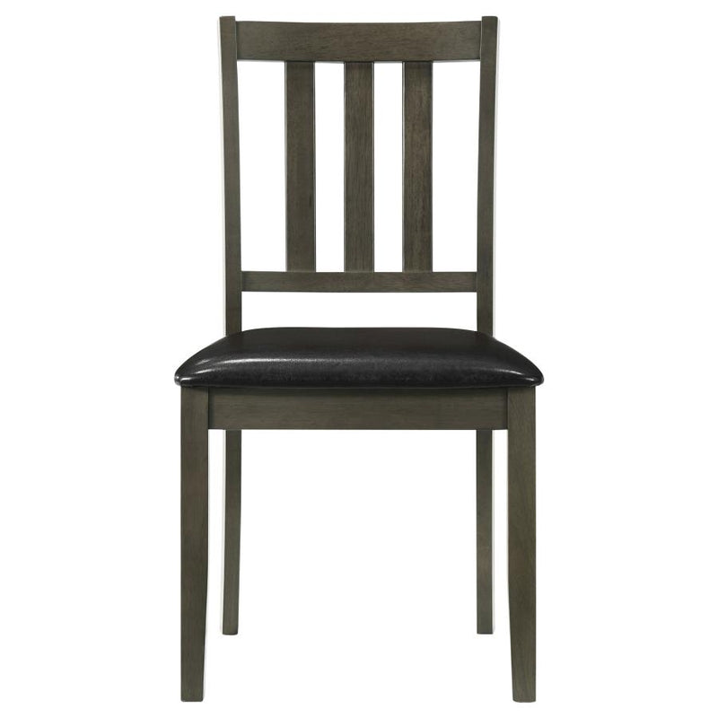 Parkwood 5-piece Square Dining Table Set Charcoal-zoom-