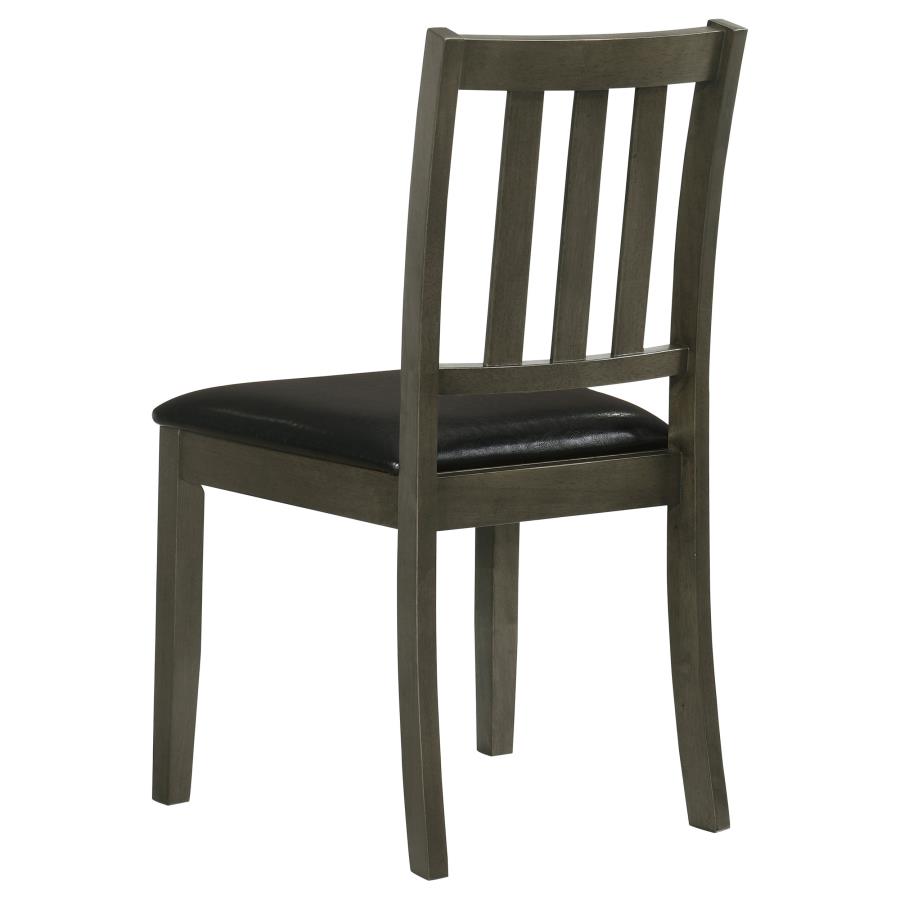 Parkwood 5-piece Square Dining Table Set Charcoal-9