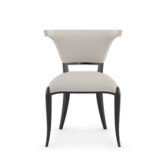 Caracole Be My Guest Dining Chair – front view – Lusso Furniture Miami