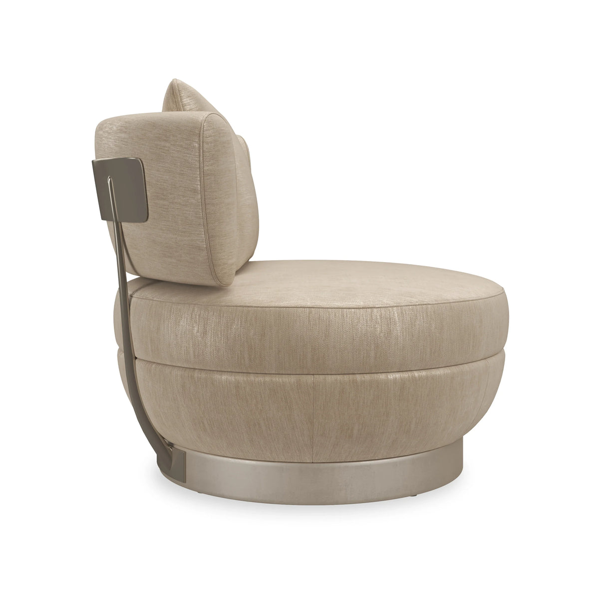 Caracole Celeste Accent Chair – side view – Lusso Furniture Miami