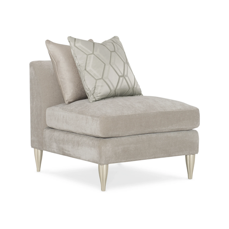 Caracole Fret Knot Armless Chair-zoom-