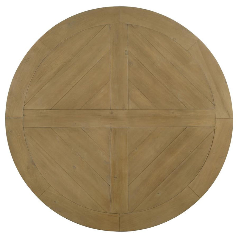 Florence 7-piece Round Dining Table Set Rustic Honey-zoom-