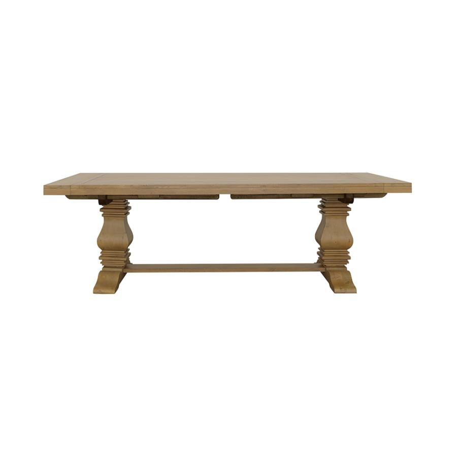 Florence 126-inch Extension Dining Table Rustic Honey-4