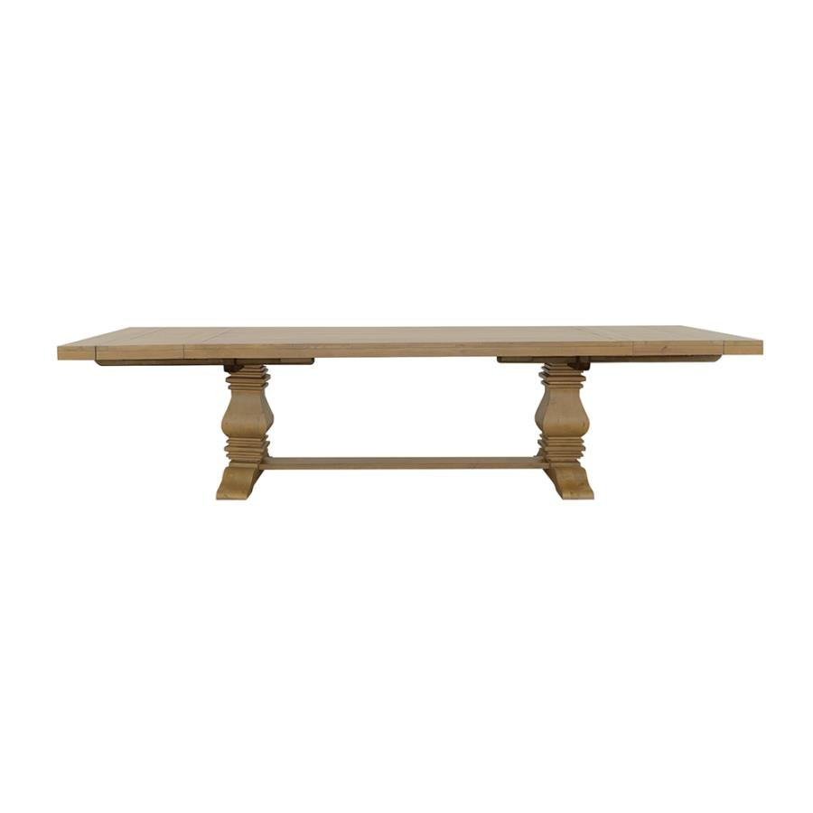 Florence 126-inch Extension Dining Table Rustic Honey-zoom-5