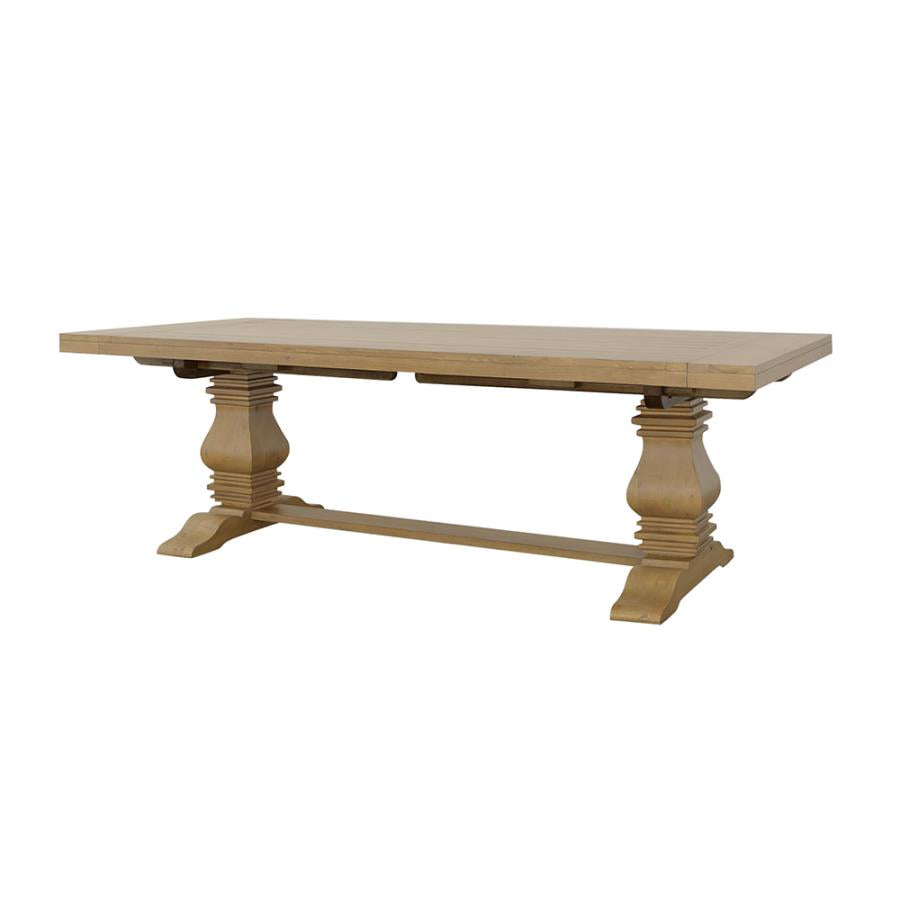 Florence 126-inch Extension Dining Table Rustic Honey-zoom-6