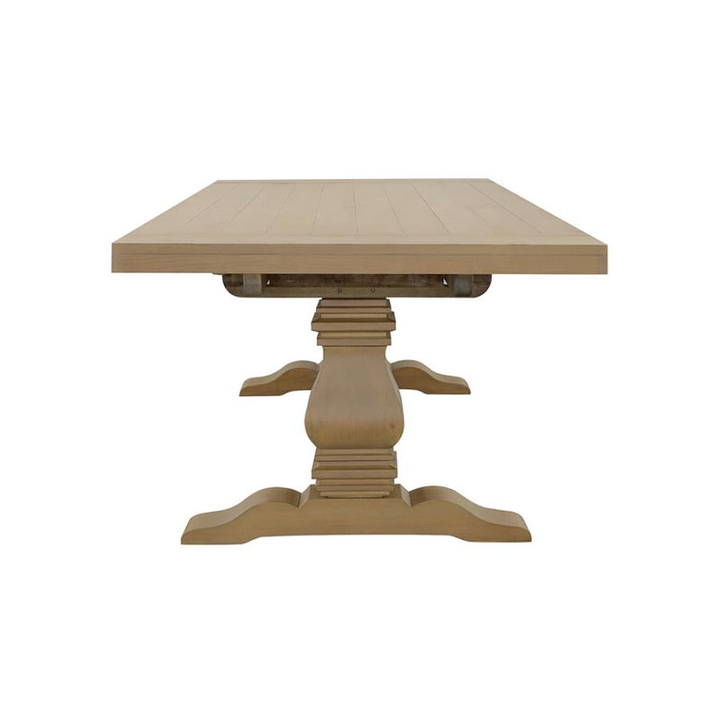 Florence 126-inch Extension Dining Table Rustic Honey-zoom-