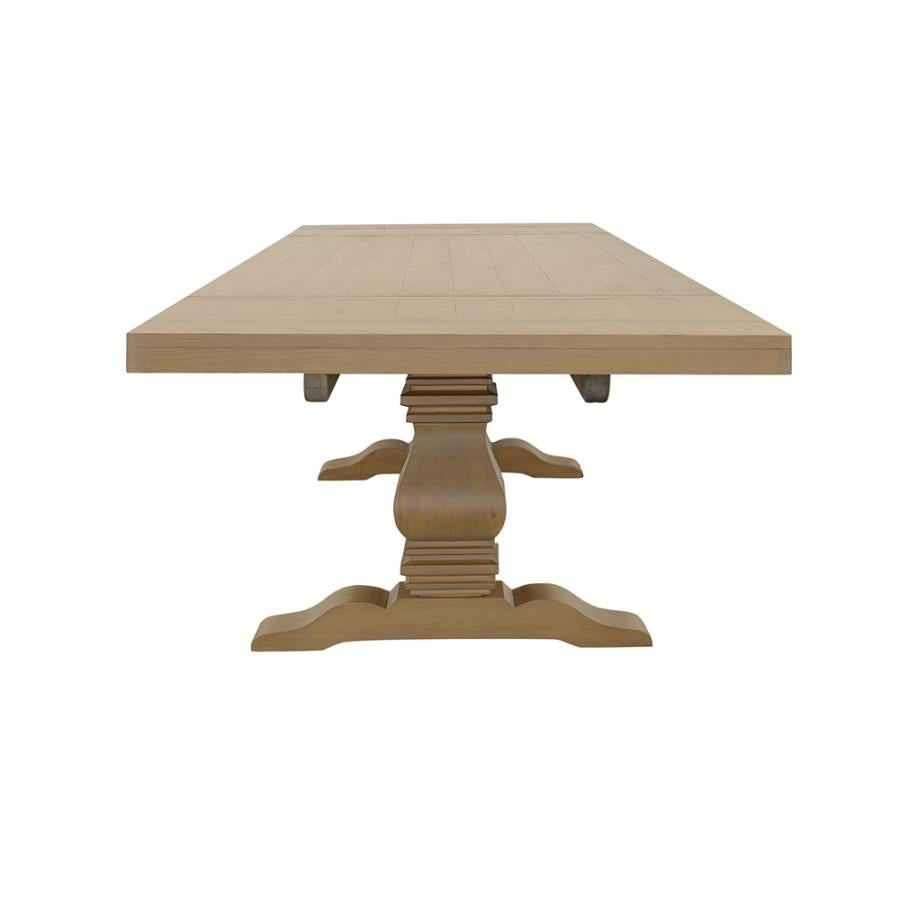 Florence 126-inch Extension Dining Table Rustic Honey-zoom-9