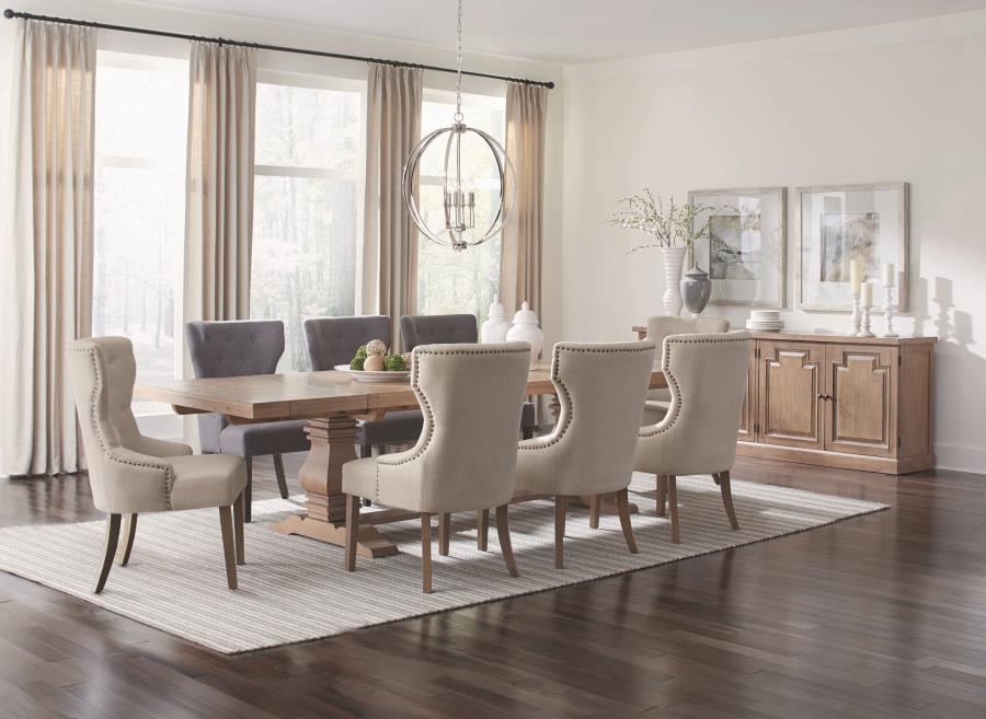 Florence 126-inch Extension Dining Table Rustic Honey-13