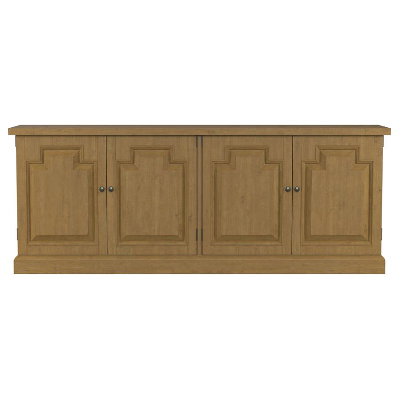 Florence 4-door Dining Sideboard Buffet Cabinet Rustic Honey-zoom-