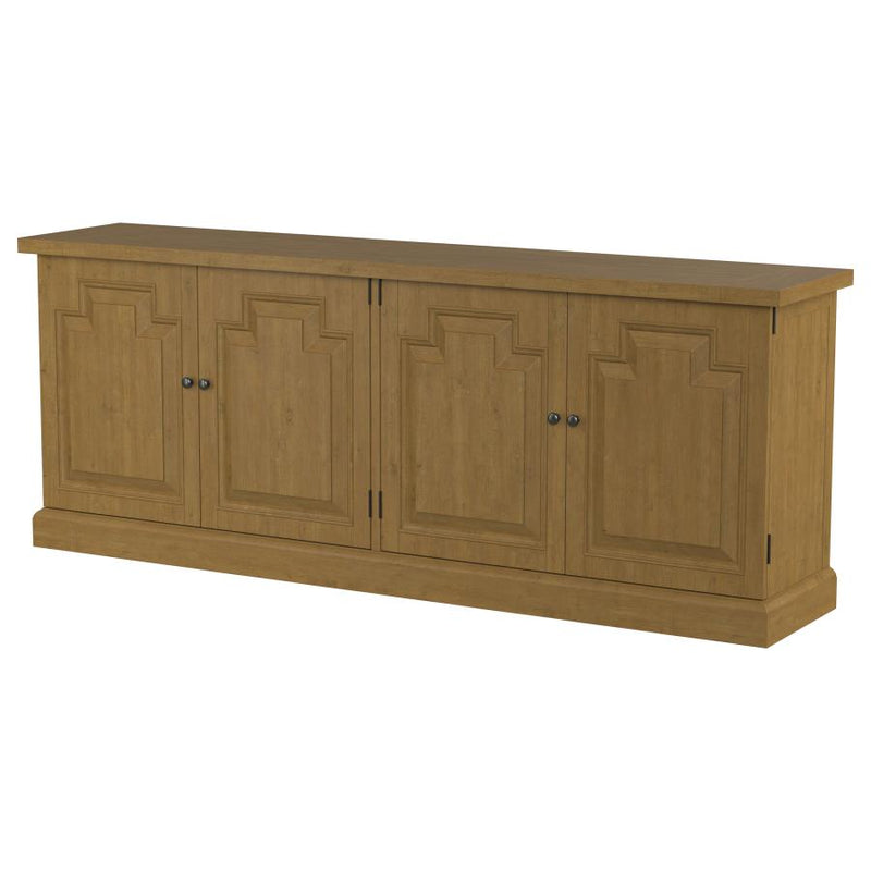 Florence 4-door Dining Sideboard Buffet Cabinet Rustic Honey-zoom-