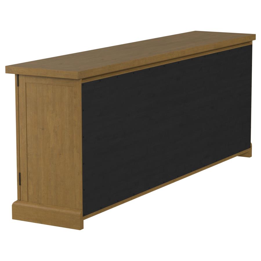 Florence 4-door Dining Sideboard Buffet Cabinet Rustic Honey-7