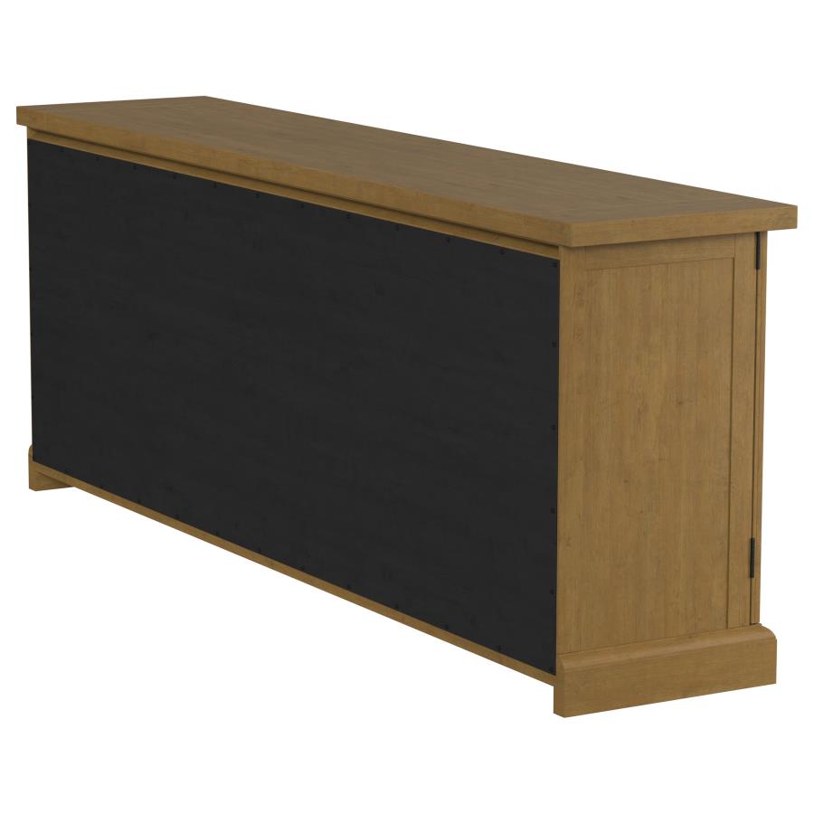 Florence 4-door Dining Sideboard Buffet Cabinet Rustic Honey-zoom-9