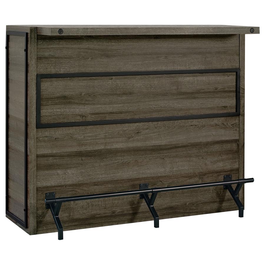 Joe 5-shelf Composite Wood Home Bar Wine Cabinet Aged Oak-zoom-1