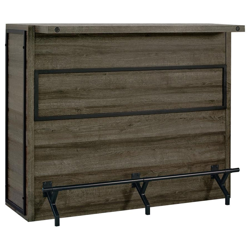 Joe 5-shelf Composite Wood Home Bar Wine Cabinet Aged Oak-zoom-