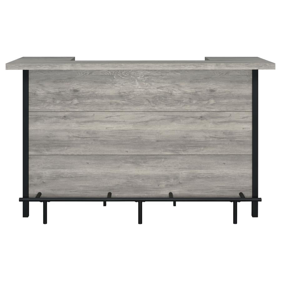 Bellemore Freestanding Home Bar Wine Cabinet Grey Driftwood-zoom-4