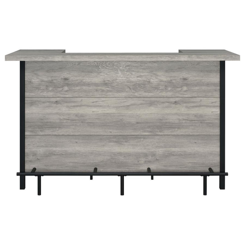 Bellemore Freestanding Home Bar Wine Cabinet Grey Driftwood-zoom-