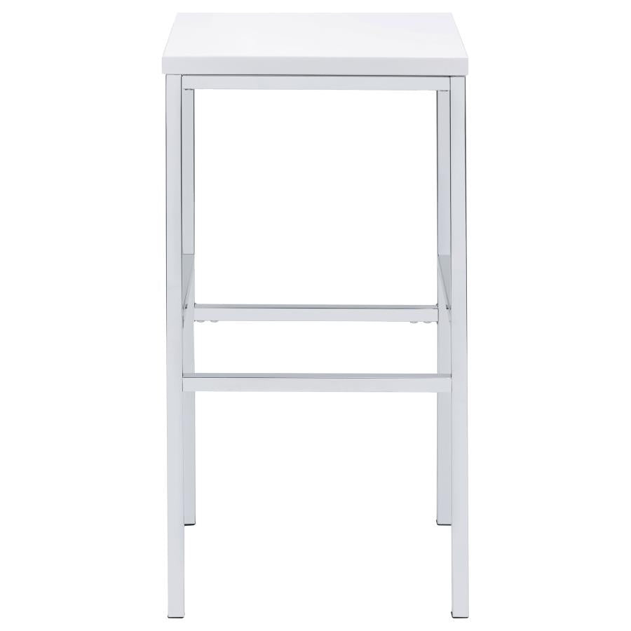 Natividad 5-piece Pub Height Bar Table Set White High Gloss-6
