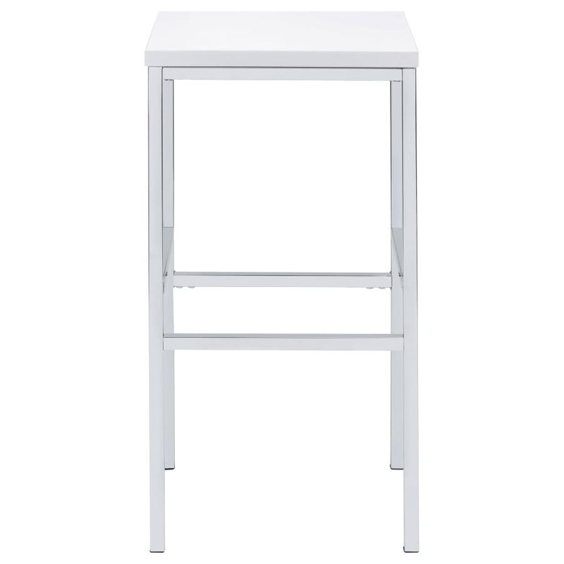Natividad 5-piece Pub Height Bar Table Set White High Gloss-zoom-