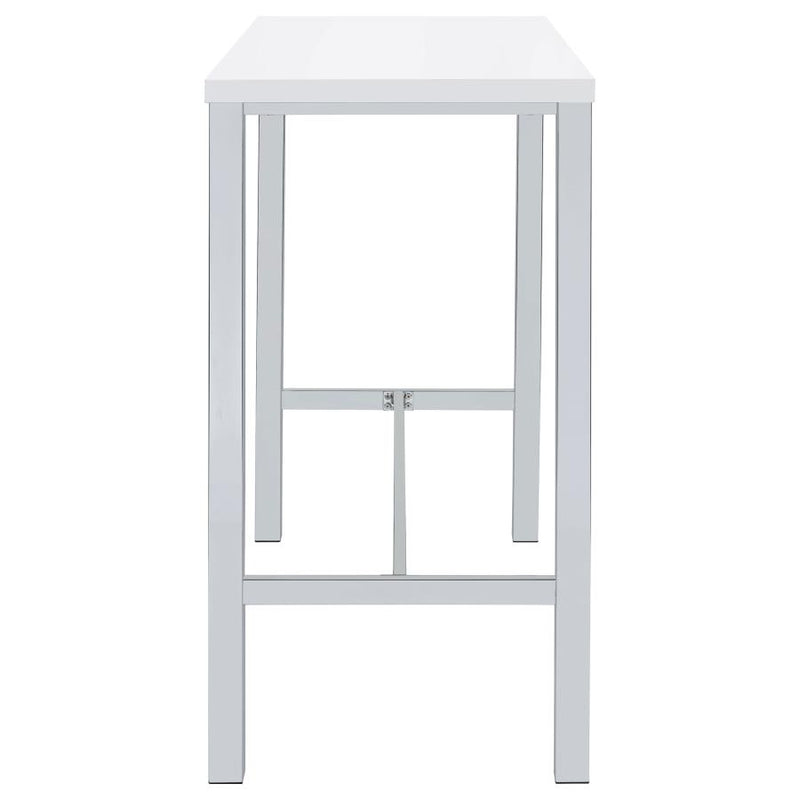 Natividad 5-piece Pub Height Bar Table Set White High Gloss-zoom-
