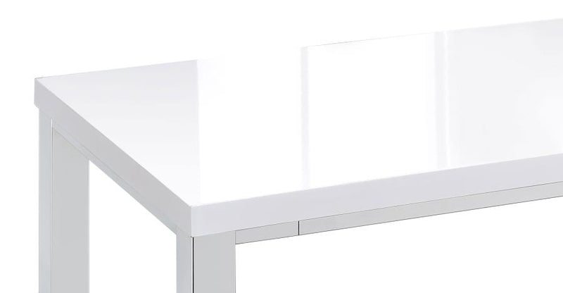 Natividad 5-piece Pub Height Bar Table Set White High Gloss-zoom-