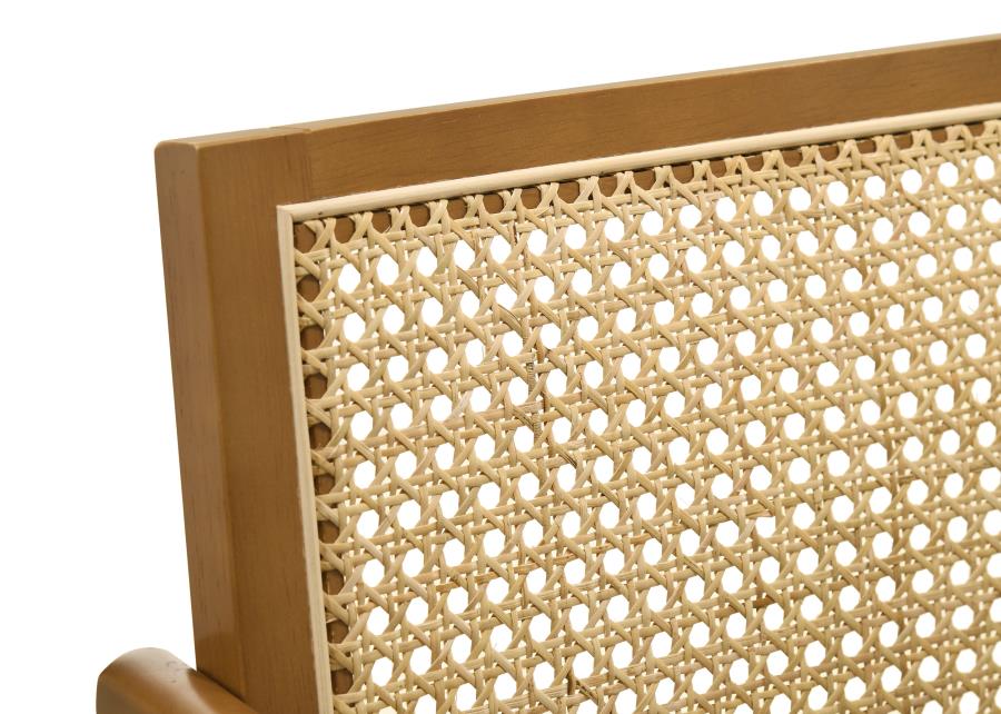 Kane Woven Rattan Wood Bar Chair Light Walnut (Set of 2)-zoom-10