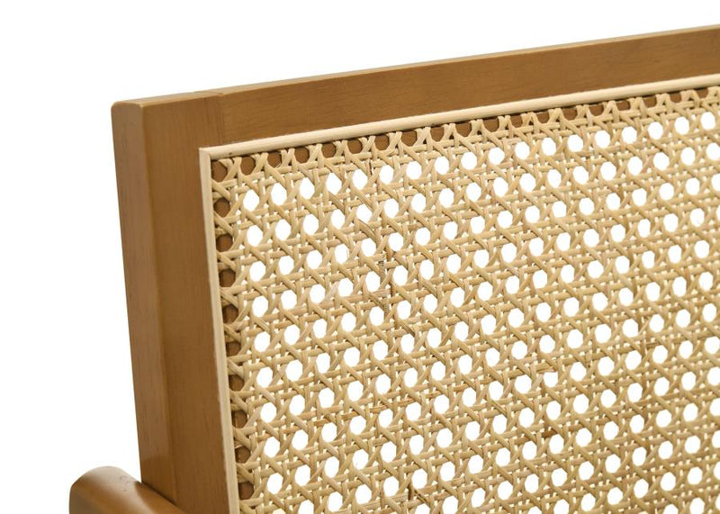 Kane Woven Rattan Wood Bar Chair Light Walnut (Set of 2)-zoom-