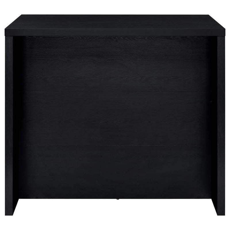 Topanga Engineered Wood Freestanding Home Bar Black-zoom-