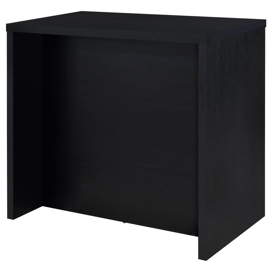 Topanga Engineered Wood Freestanding Home Bar Black-zoom-6