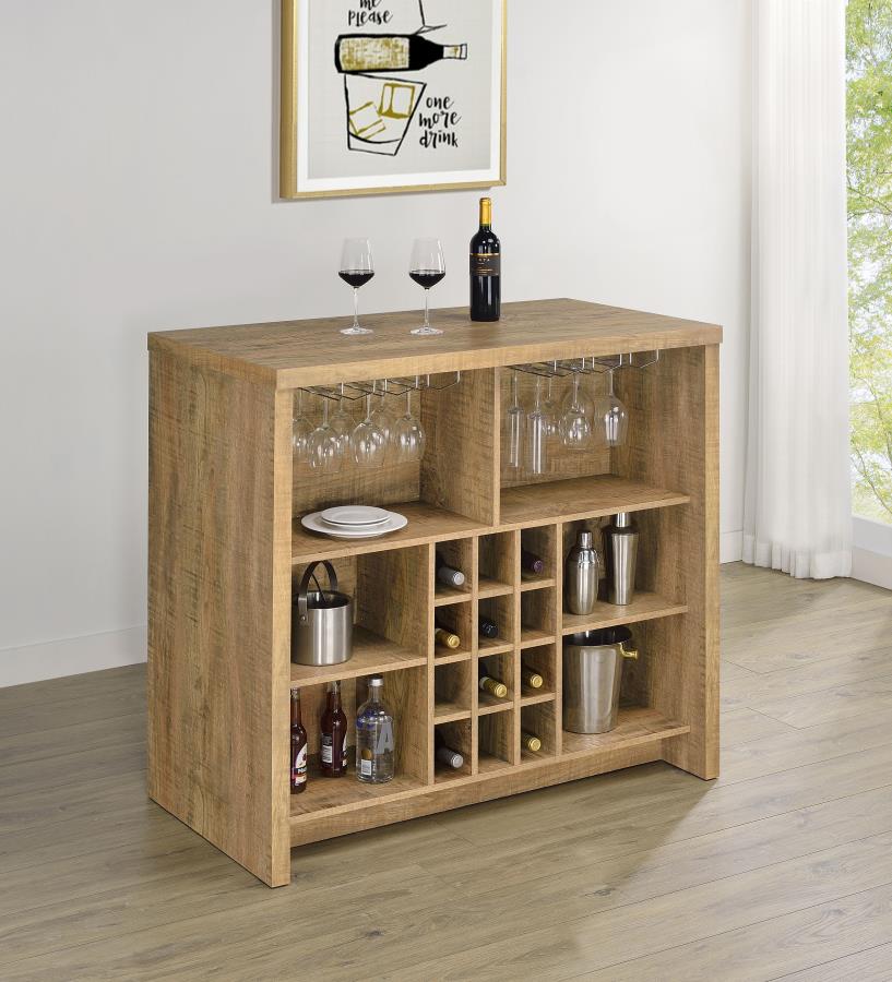 Topanga Engineered Wood Freestanding Home Bar Mango-zoom-3